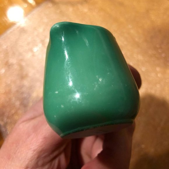 H. Beard S. A. Montreux Silver Company Rare Miniature Jug Creamer Green White - Picture 9 of 12